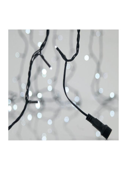 ΦΩΤΑΚΙΑ ΣΕΙΡΑ, 300 LED, ΠΡΑΣΙΝΟ PVC ΚΑΛΩΔΙΟ, ΛΕΥΚΟ LED