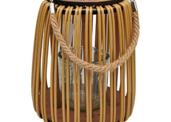 ΦΑΝΑΡΙ ΔΙΑΚΟΣΜΗΤΙΚΟ RATTAN Φ25Χ31cm
