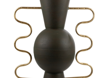 ΜΕΤΑΛΛΙΚΟ ΒΑΖΟ ΠΡΑΣΙΝΟ ΜΕ ΧΡΥΣΑ ΧΕΡΟΥΛΙΑ 39Χ20Χ50,5ΕΚ