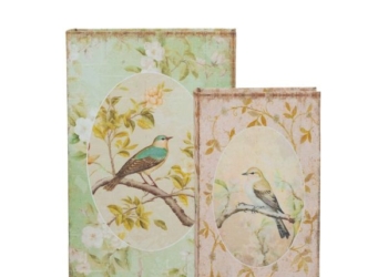 Artekko Book Πολύχρωμα Διακοσμητικά Βιβλία MDF με Αποθηκευτικό Χώρο 2pcs