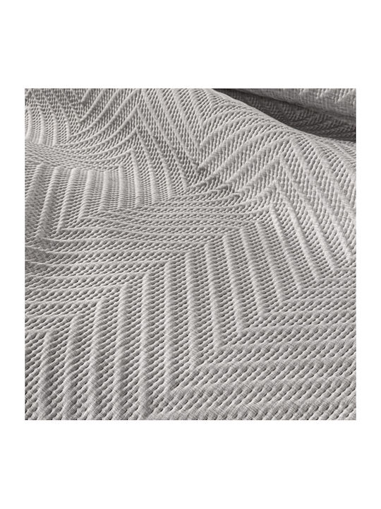 Guy Laroche Hamptons Σετ Κουβερλί Υπέρδιπλο Microfiber Grey 220x240cm 2τμχ - Image 4
