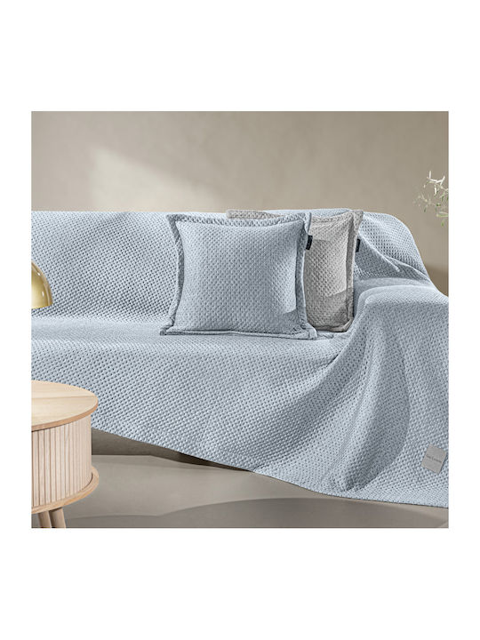 Guy Laroche Cooling Ριχτάρι Τριθέσιου Καναπέ 170x300εκ. Denim