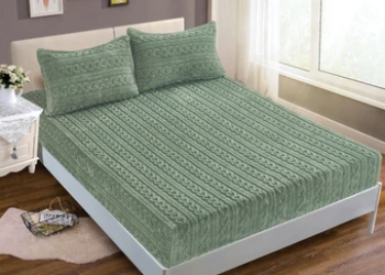 Σεντόνι fleece Μονό με Λάστιχο 100×200+30 Πράσινο